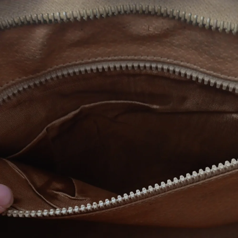 Celine Brown Toiletry Bag with Leather Trim - Picture 4 of 14